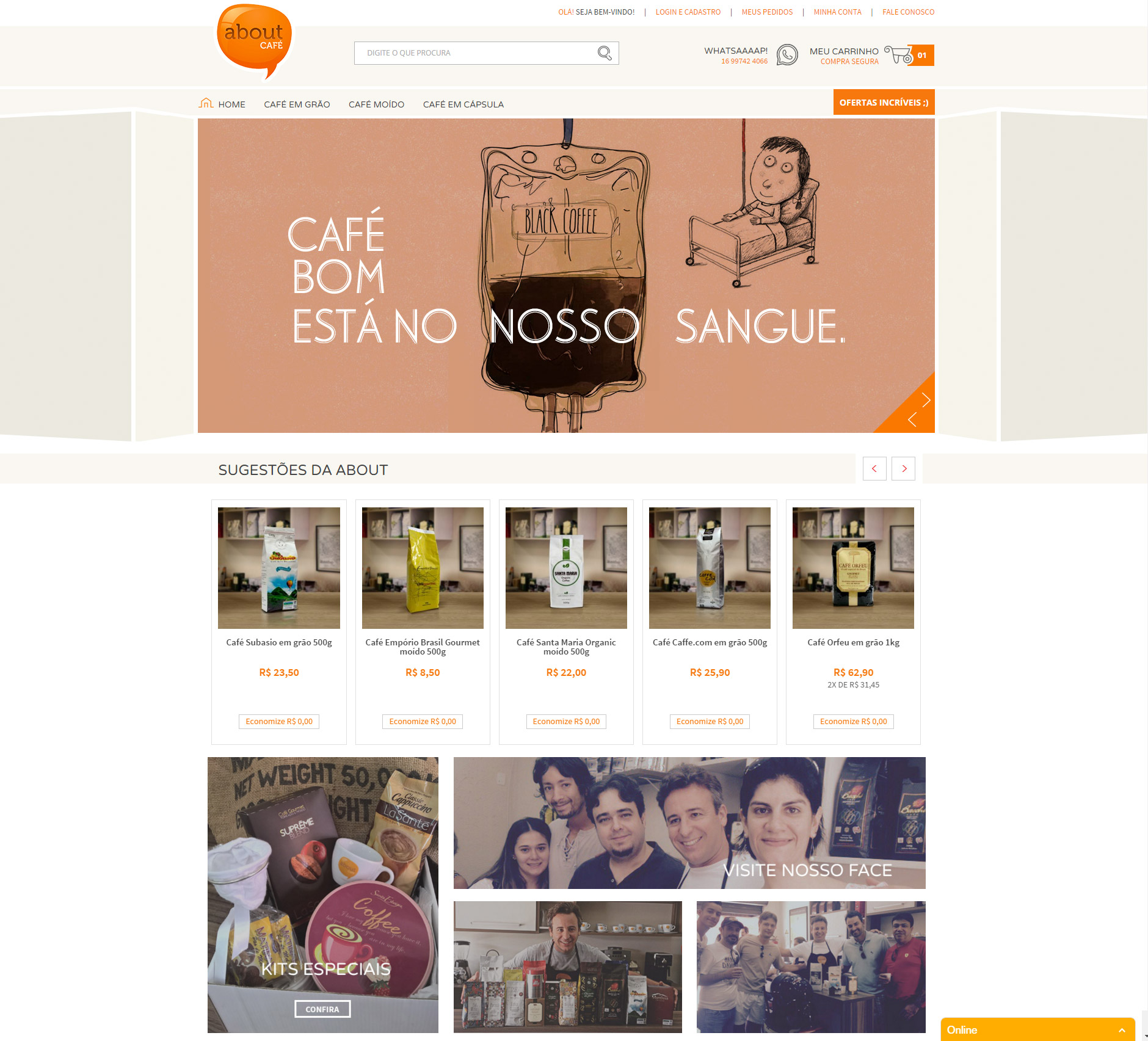 About Café – Loja Parceira Shoppub