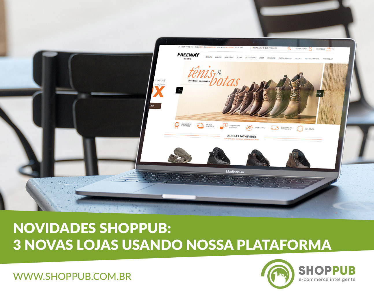 Novidades Shoppub: 3 novas lojas usando nossa plataforma